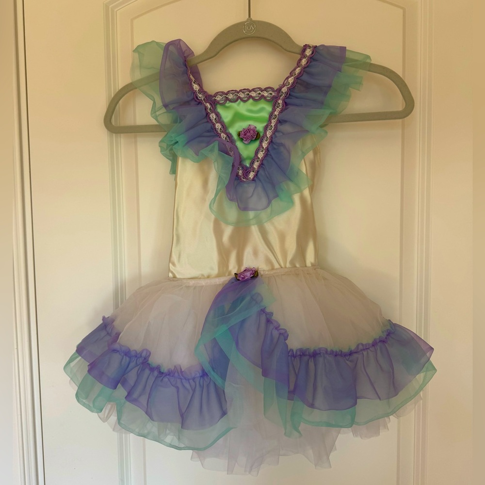 Kids Fairy Costume with Purple and Green Accents